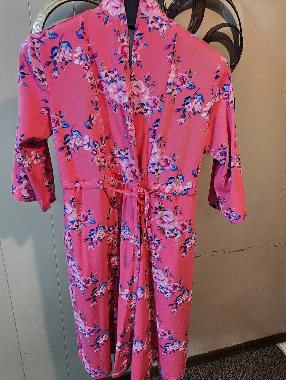 GOWNIES Post Surgery (Mastectomy) Floral Print Cotton Robe